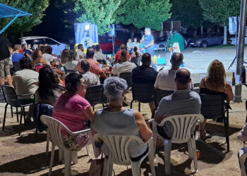 Actuación al aire libre en Palazuelos de Eresma.
