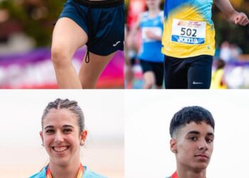 Celia Hidalgo y Carlos Mauricio Casado logran el oro nacional en Gijón./SPORTING SEGOVIA