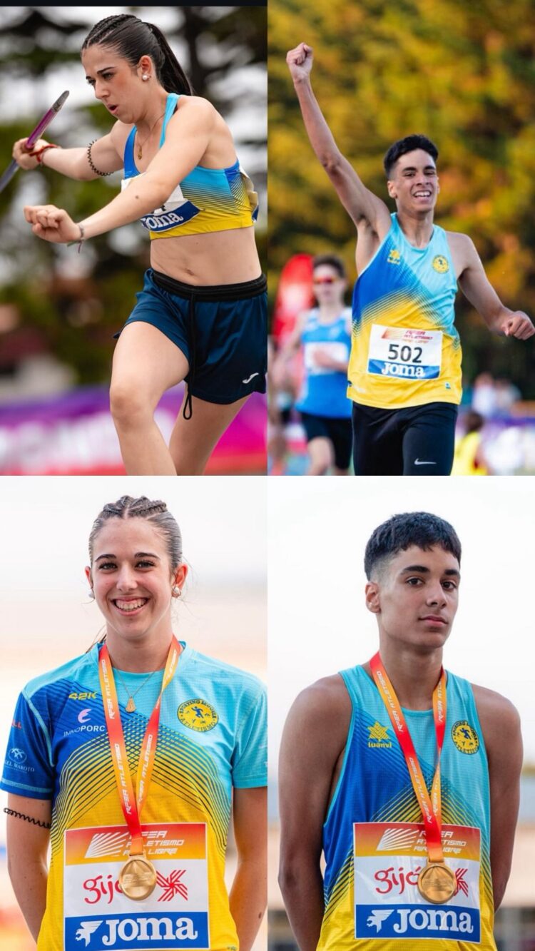 Celia Hidalgo y Carlos Mauricio Casado logran el oro nacional en Gijón./SPORTING SEGOVIA