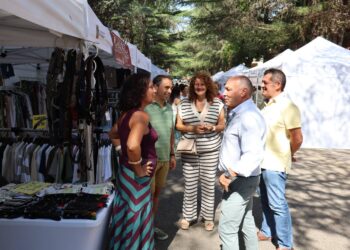 Un momento de la pasada Feria del Comercio Segoviano que se celebró en pasadas fechas en San Rafael./ E.A.