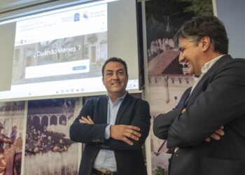 Javier Figueredo, en los momentos previos a la presentación de la web./ DIPUTACIÓN