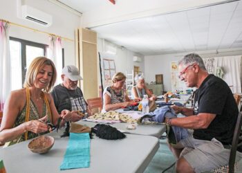 Magdalena Rodríguez participa en el evento ‘SOS-Tejible en Ruta’ de Marazuela.