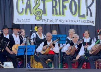 Una de las actuaciones llevadas a cabo dentro del festival de Castrillo de Sepúlveda./ E.A.