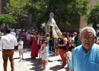 Procesión de la Virgen de las Nieves del año pasado.