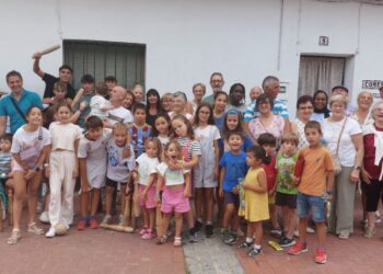 Participantes en el festival de juegos tradicionales./ L.MATARRANZ