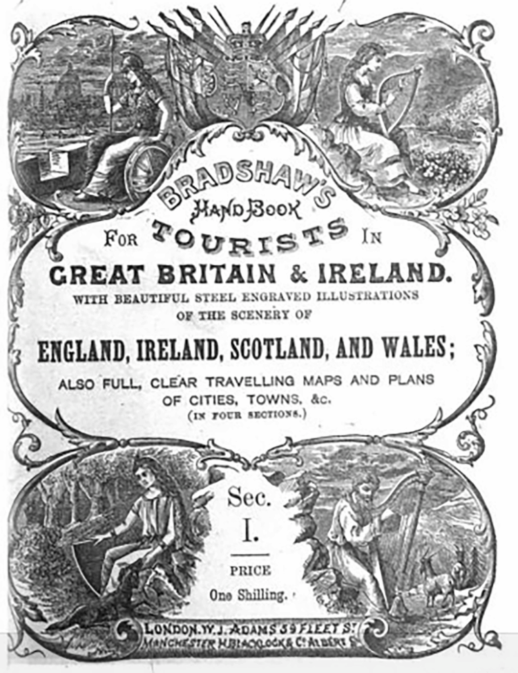 1882 Bradshaws guias de viaje. Inglaterra e Irlanda
