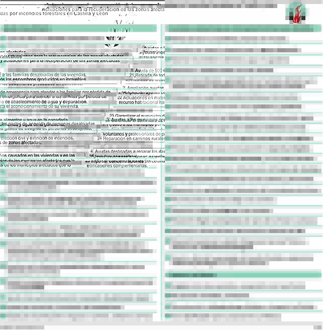 Actuaciones para la recuperación de las zonas afectadas por incendios forestales en Castilla y León.