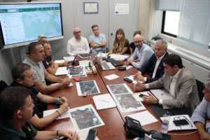 Estabilizada la parte noroeste del incendio que afecta a Las Médulas 2 2 Reunion del CECOPI. Peio Garcia