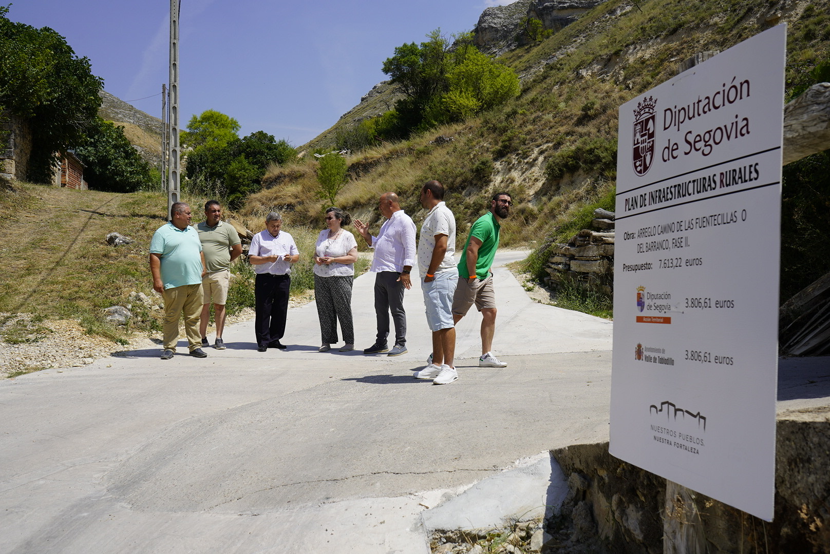 De Vicente visita seis pueblos para conocer los avances de los trabajos financiados por la Diputación 3 Valle de Tabladillo / DIPUTACIÓN
