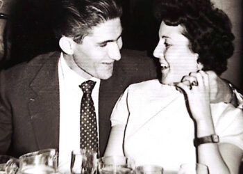 Con Laura, su mujer. Foto: archivo familiar.