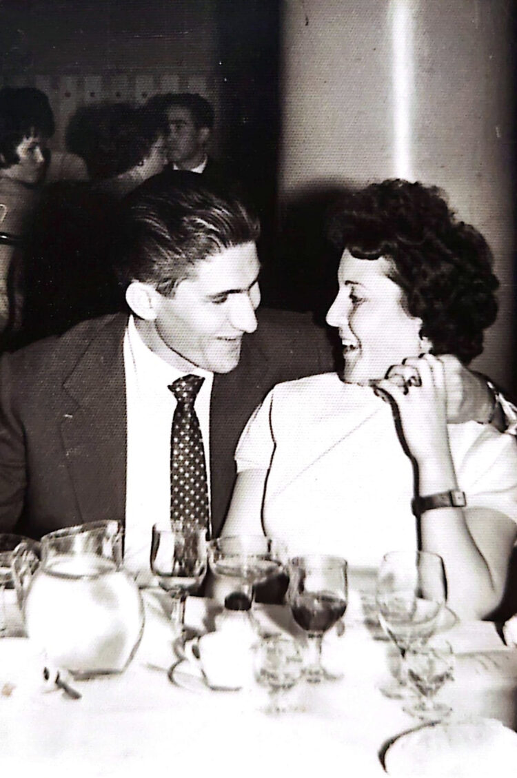 Con Laura, su mujer. Foto: archivo familiar.