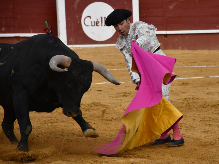 Javier Herrero y Álvaro Lorenzo cortan una oreja cada uno en Cuéllar 1 Javier Herrero. / A.M.