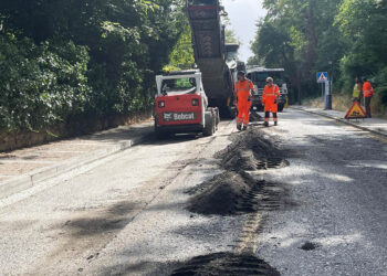 Obras en el paseo Santo Domingo de Guzman, de Segovia. / AYUNTAMIENTO DE SEGOVIA