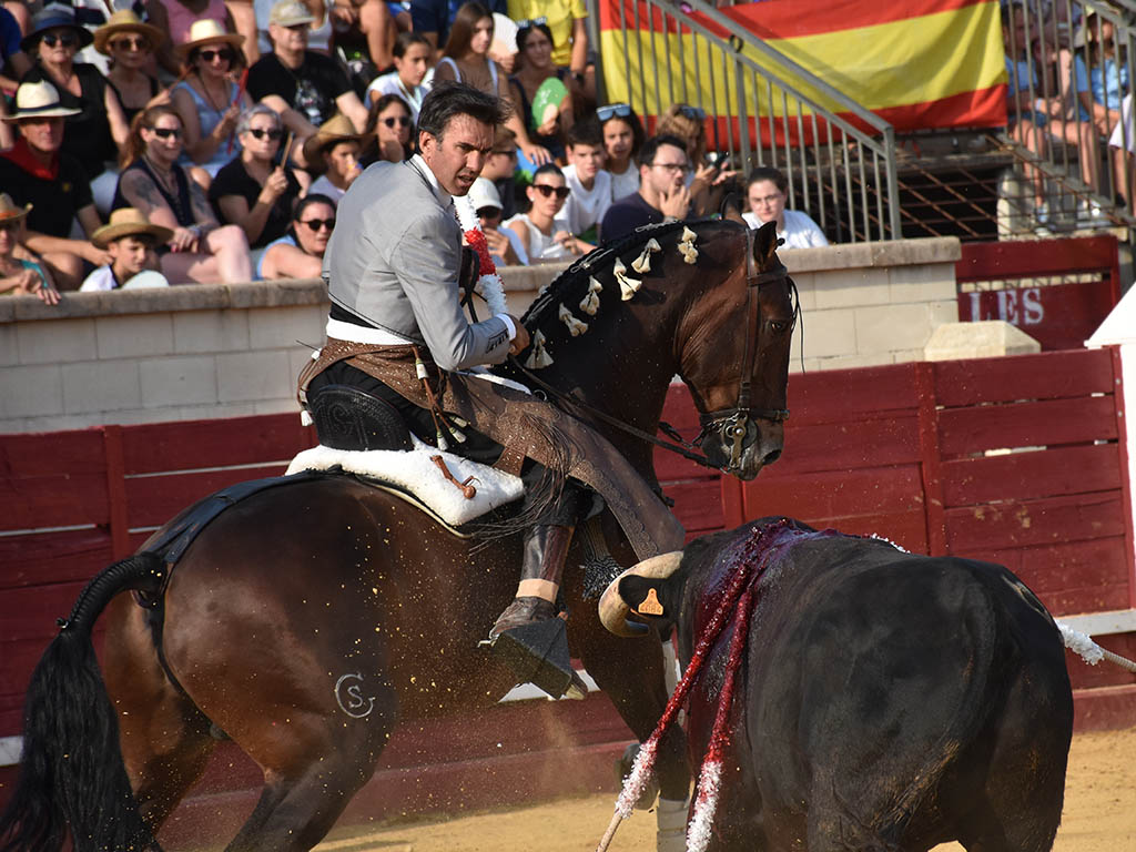 Sergio Galán, abriendo plaza en Cantalejo. / A.M.
