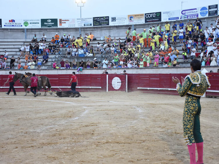 Vuelta al ruedo al último novillo de Polo Saiz, lidiado por Félix San Román. / A.M.