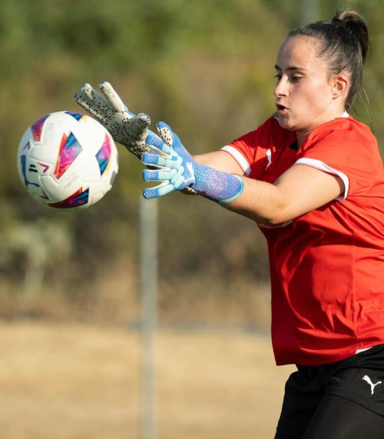 Las jugadoras durante una sesión de entrenamiento./AFE