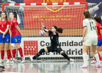 Elena González durante un encuentro con España./RFEF