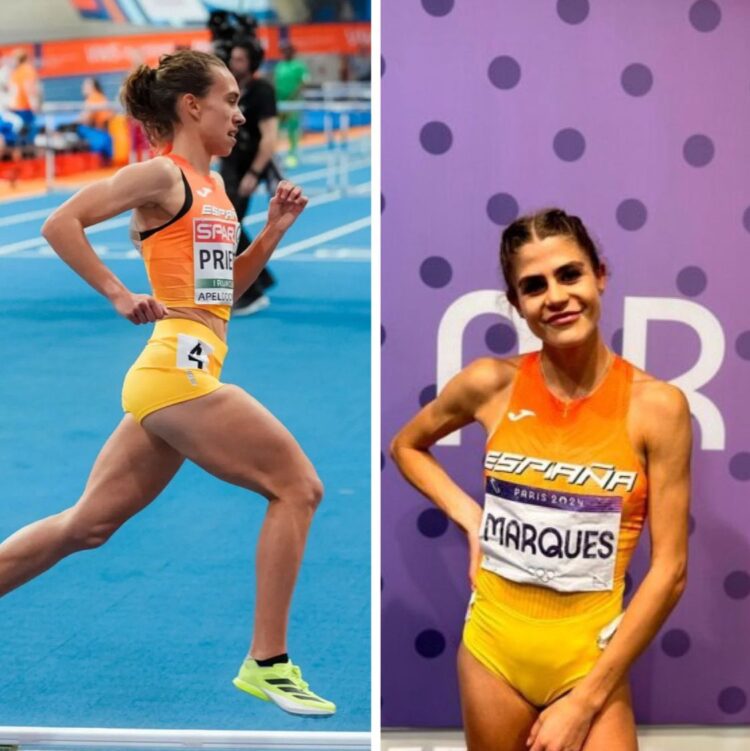 Águeda Marqués e Idaira Prieto forman parte de la lista provisional para el Mundial de atletismo de Tokio./E.A