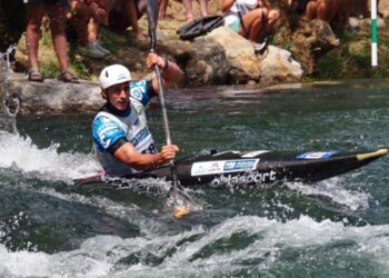 David Llorente, durante una competición en una imagen de archivo./E.A