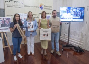 Ángela Ruano, Ana Isabel Fuente, Magdalena Rodríguez y Héctor Sansegundo. /DIPUTACIÓN DE SEGOVIA