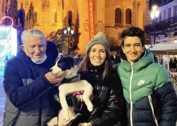 Matamala junto a su familia las pasadas navidades.
