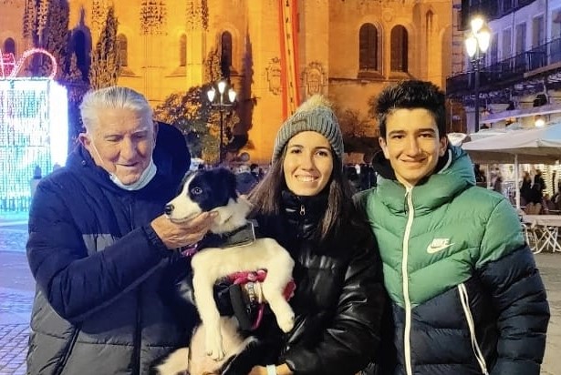 Matamala junto a su familia las pasadas navidades.