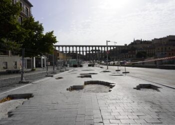 Estado de las obras hace unos días. /HÉCTOR CRIADO