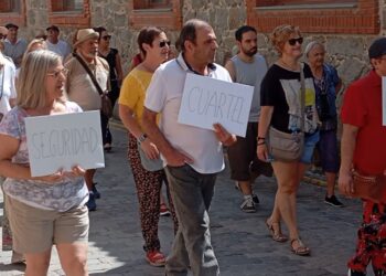 Momento de la manifestación./ANGEL MARTIN