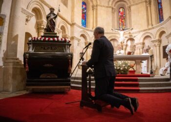 Momento de la renovación del voto.