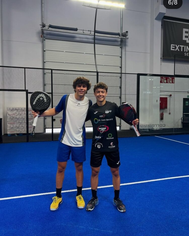 Guillermo Fernández y Sergio Tierno, convocados por Castilla y León para el Nacional de Menores 1 Guillermo Fernández y Sergio Tierno en un duelo de la presente temporada./E.A