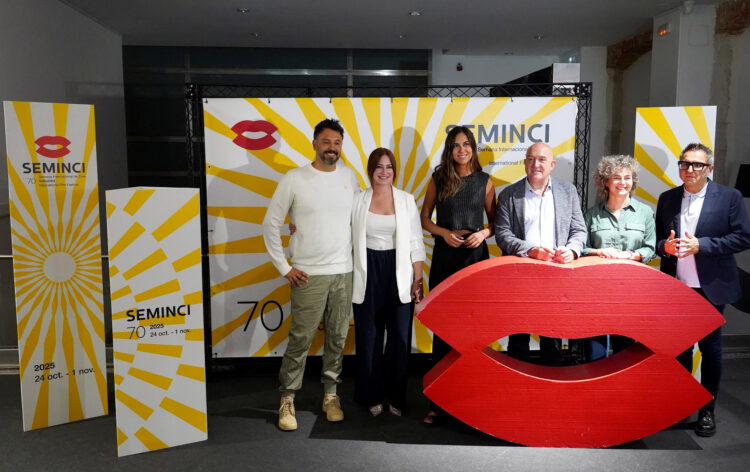 La Semana Internacional de Cine de Valladolid presenta el cartel para su edición número 70 1 Diseño de Pobre la Vaca Studio para el festival, que se celebra entre el 24 de octubre y el 1 de noviembre. / Miriam Chacón