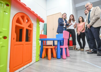 Visita de la Vicepresidenta de la Junta al centro Mediacyl de Burgos. / Ricardo Ordóñez