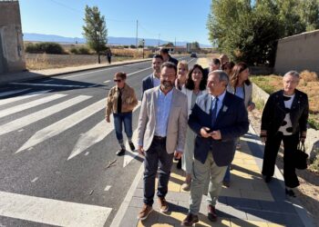 Visita a las obras de humanización de la travesía de Cabezuela / JCYL