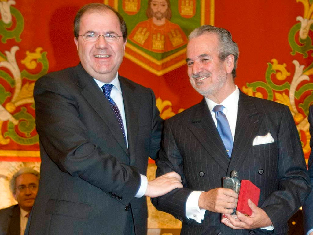 Carlos Herranz, junto al que fue presidente de la Junta de Castilla y León, Juan Vicente Herrera. 