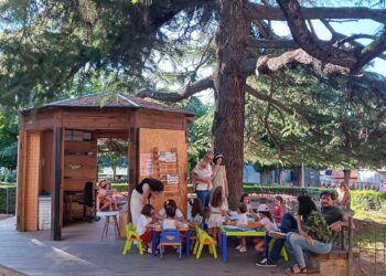 Actividad en una de las casetas. /AYUNTAMIENTO DE SEGOVIA
