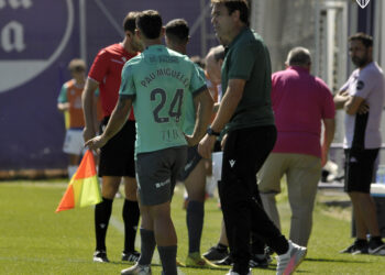 Iñaki Bea durante un instante del encuentro entre Segoviana y Valladolid Promesas./JUAN MARTÍN-G. SEGOVIANA