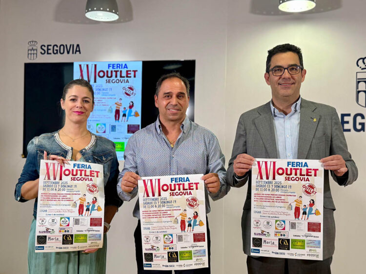 El Centro Cívico de Nueva Segovia acoge el fin de semana la Feria Outlet 1 Presentación de la Feria Outlet de Segovia. / AYTO. SEGOVIA