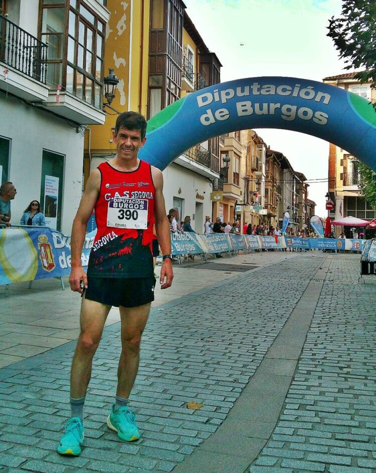 Francisco Maderuelo durante la cita en Briviesca./CAS