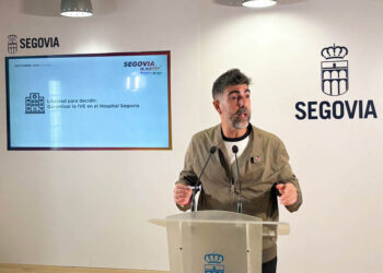 El portavoz de Segovia en Marcha, Guillermo San Juan. / SEGOVIA EN MARCHA