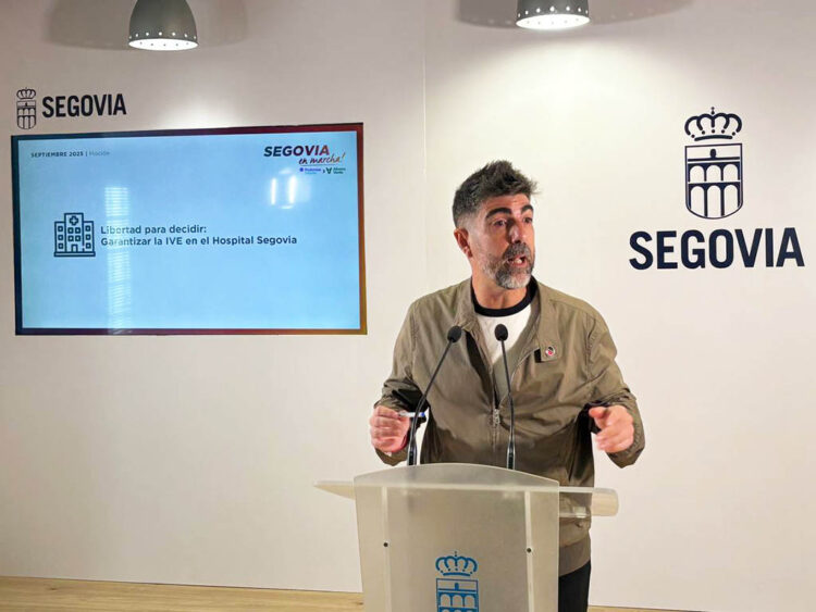 El portavoz de Segovia en Marcha, Guillermo San Juan. / SEGOVIA EN MARCHA