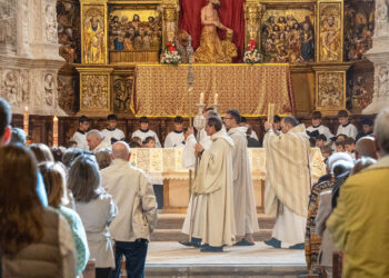 Eucaristía en el monasterio del Parral por el centenario de la restauración de la Orden de San Jerónimo. / HÉCTOR CRIADO