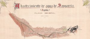 Historia de “la traída” del agua potable a Sangarcía 3 Plano general del abastecimiento de agua de Sangarcía.