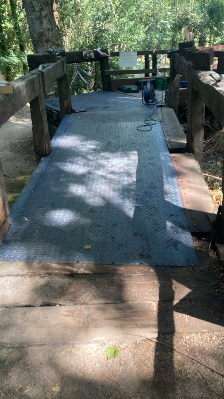 El puente tras la reparación. /AYUNTAMIENTO DE SEGOVIA