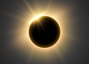 Imagen del espectáculo visual que ofrece un eclipse total.