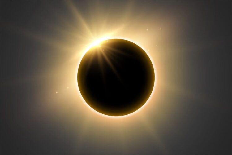 Imagen del espectáculo visual que ofrece un eclipse total.