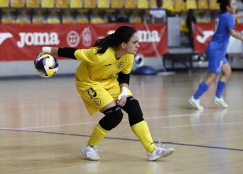 Elena González durante un encuentro con la Selección Española./RFEF