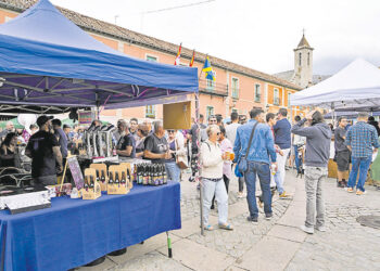 Instantánea de la segunda edición de la Feria en el Real Sitio.