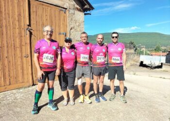 La comitiva del club segoviano durante un instante de la cita./CD SEGOVIA ORIENTACIÓN