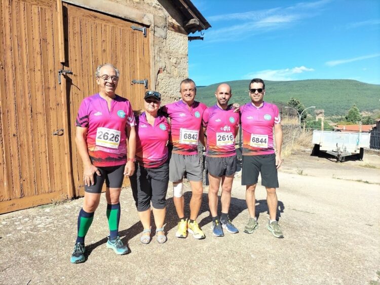 La comitiva del club segoviano durante un instante de la cita./CD SEGOVIA ORIENTACIÓN