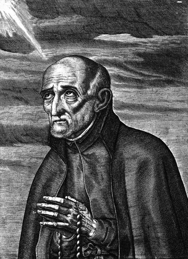 San Alfonso Rodríguez en una imagen de autor desconocido del Museo de Arte de Filadelfia.